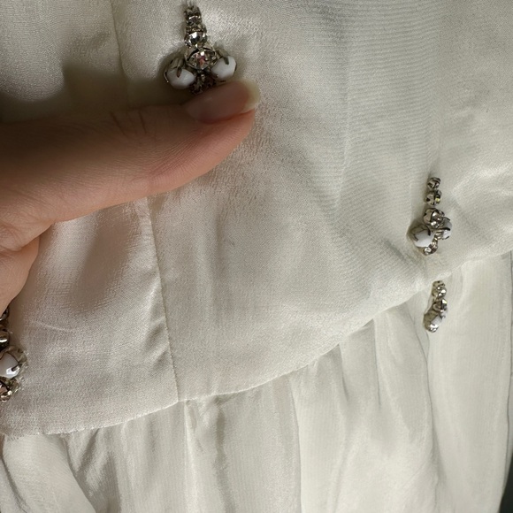 Alice + Olivia NWT Gilda Lace Back Embellished Dress sz 4 - Picture 12 of 13